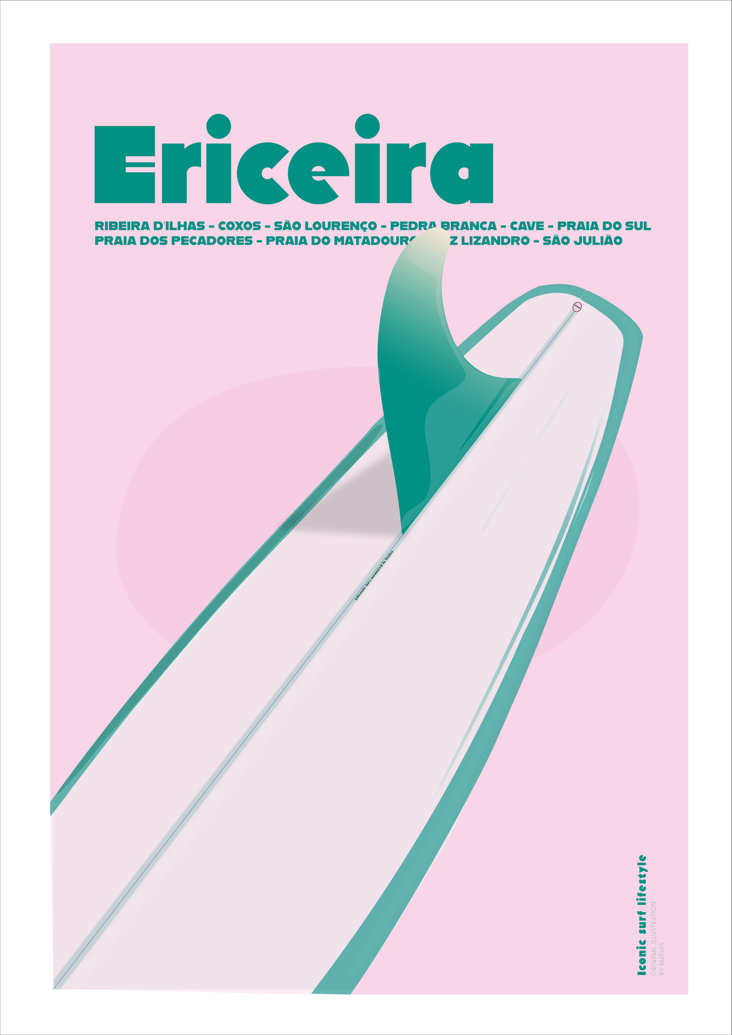 Ericeira Boardwalk Poster