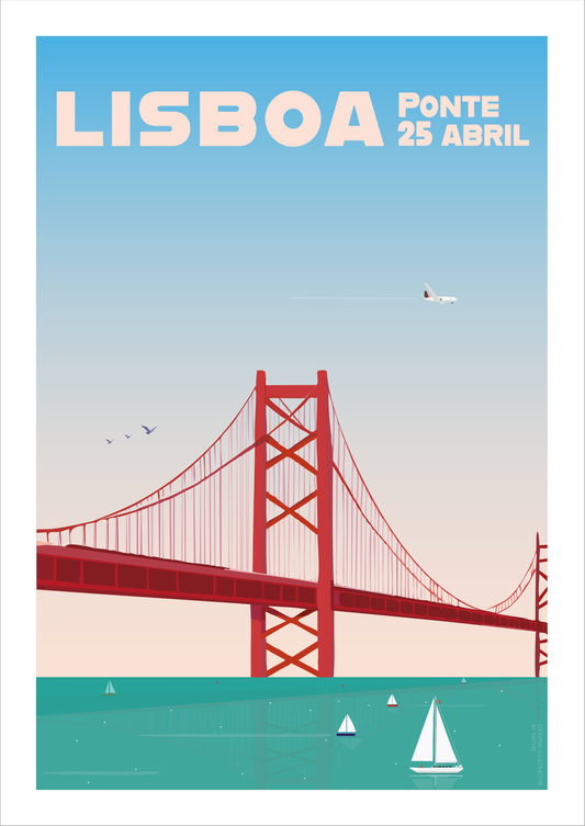 Lisboa Ponte Poster