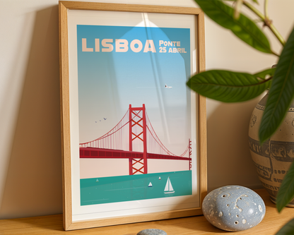 Lisboa Ponte Poster