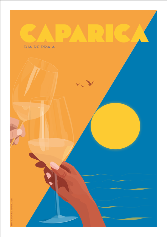 Caparica Dia de Praia Poster